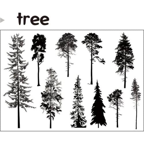 Tree Transparent Clear Silicone Stamp/Seal for DIY scrapbooking/photo album Decorative clear stamp A773