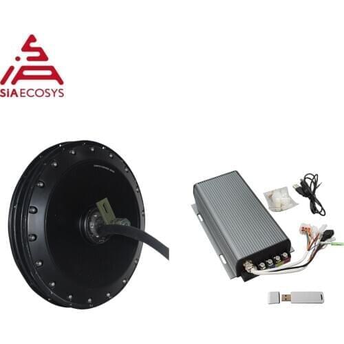 QS Motor 273 E-bike e Bicycle Hub Motor 4000W 8000W Peak V3 100KPH For Electric Bicycle with SVMC72200 Sin wave controller kits