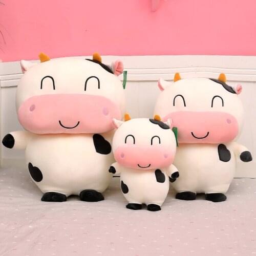 Zqswkl 55/65cm cute doll kawaii plush toy cow soft toys for children company gift toy for girls christmas birthday anime pillow