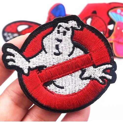 1PCS Ghost Movie Iron on Patchses Embroidered Applique for Jacket Clothes Stickers Diy Patch Iron on Transfers for Clothing