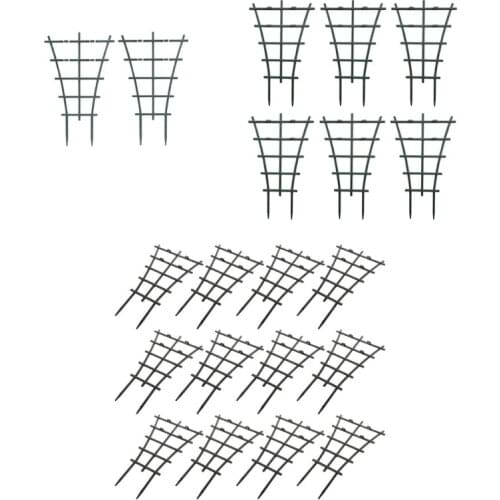 2/6/12 Pcs Garden Mini Climbing Trellis DIY Plastic Superimposed Potted Plant Support Trellises for Plants Vines