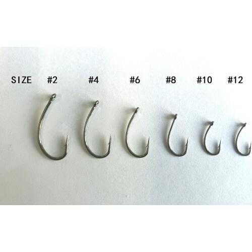 20PCS Nickel Black Barbed Coated Carp Hooks, Curve Shank Style in Various Sizes-Carp Fishing Tackles-Fishing Hooks