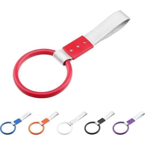 6 Colors Car Interior Accessories ROUND TSURIKAWA RING BUS STRAP Car Charm DRIFT Installed in Rear Bumper Can Play Warning Role