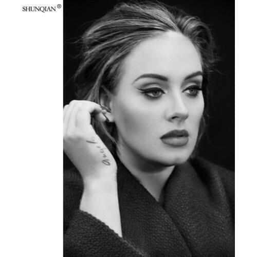 Adele Poster Silk Fabric Print Poster Print Cloth Fabric Wall Poster Custom Satin Poster 40X60cm,50X75cm,60X90cm