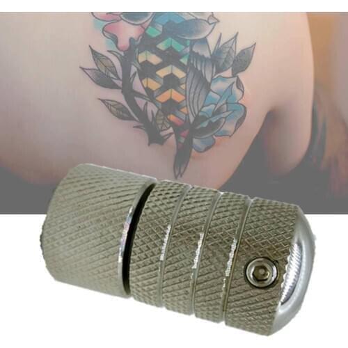 ATOMUS 25mm Auto-Lock Aluminium Alloy Tattoo Knurled Grip Tube Tattoo Machine Handle Grips Tattoo Supplies for Tattoo Artists