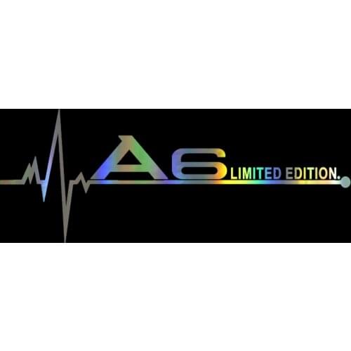 DasDecal Limited Edition Heartbeat Car Sticker and Decals for Audi A3 A4 A5 A6 A7 A8 TT Q3 Q5 Q7 A1 B5 B6 B7 B8 B9,20cm*7cm