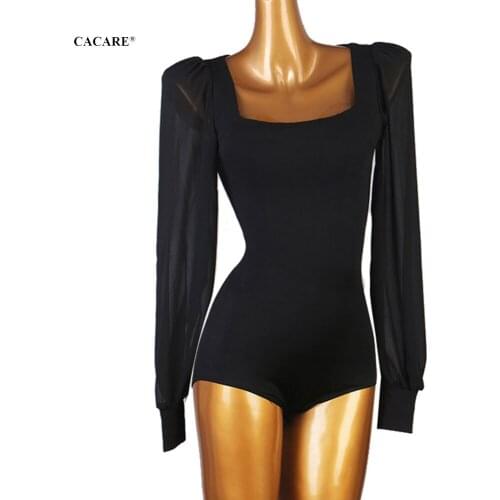 CACARE Bodysuit for Ballroom Dance Competition Dresses Leotard Waltz Tango Dresses Standard Flamenco Costume Customize D1065