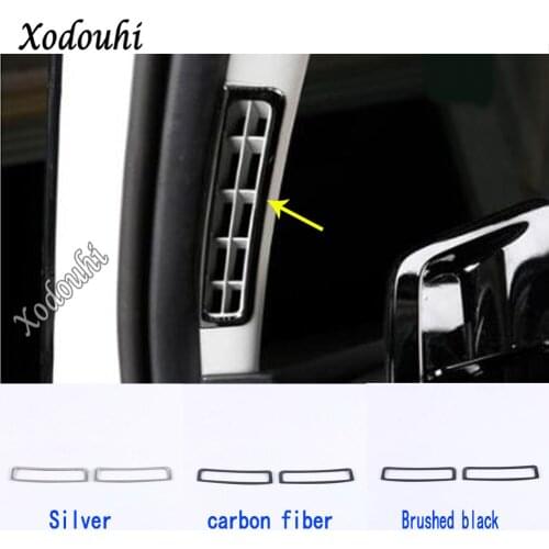 For Hyundai Elantra Avante 2021 2022 Car Styling Garnish Stainless Steel Cover Trim Front Air Conditioning Outlet Vent Part 2pcs