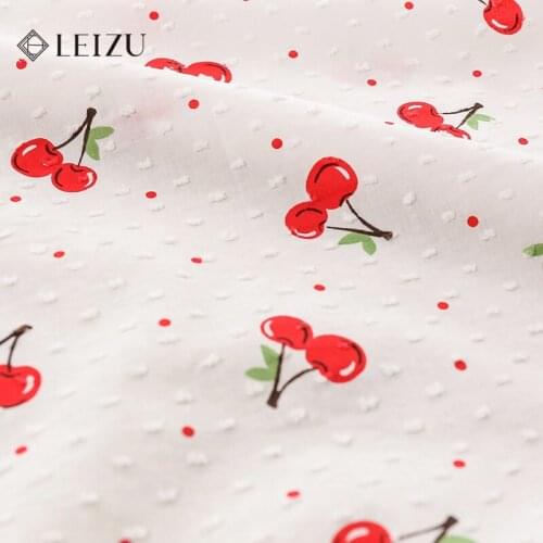Breathable And Soft Jacquard Flower Pattern Fabric Suitable For Summer Girls' Clothes Shirts And Skirts 100% cotton TJ3468-5