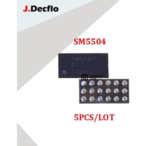 JDecflo 5Pcs/Lot SM5504 For Charging IC Charger Samsung J120H J200H J110H G570F G360H J260F J400F J100F IC de Carga Original New