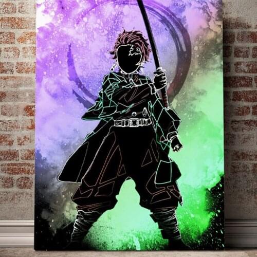 Canvas HD Prints Demon Slayer Kimetsu No Yaiba Poster Wall Art Home Decoration Japan Anime Painting Modular Pictures Living Room