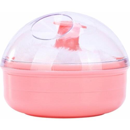Cosmetic Foundation Powder Puff Portable Kid Soft Body Talcum Durable Makeup Puff Sponge + Box Case Container Useful Plush Puff