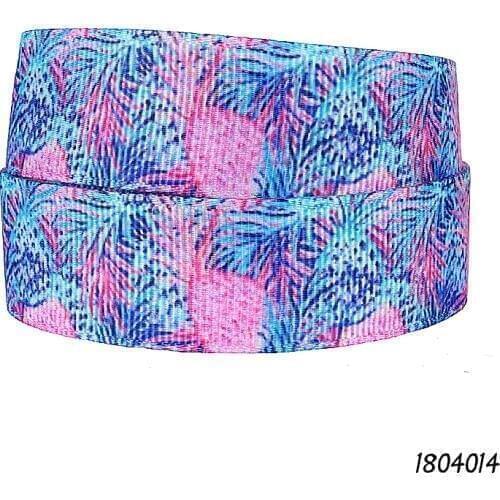 FLRA Ribbon Free shipping summer fruit patterns ribbon, 50 yards pineapple printed grosgrain ribbon for cheer bows