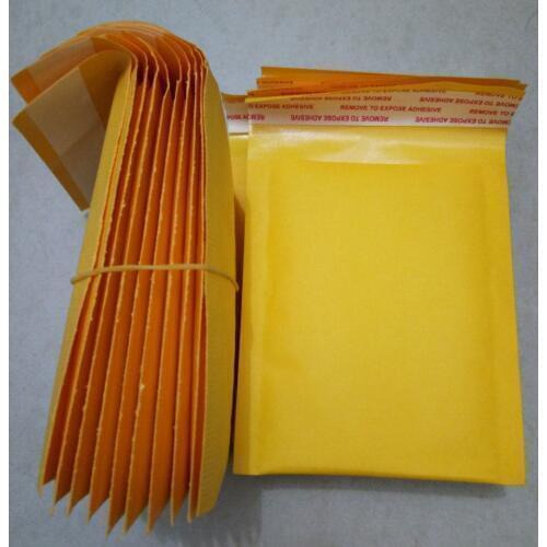 2018New Strong stickiness yellow Kraft paper bubble Envelopes Bags Jewelry accessories Mailing Packaging Supplies Protection Bag