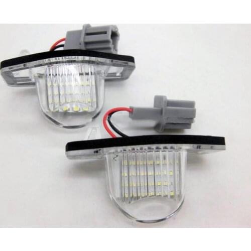 New 2 Pcs/Set 18 LED Lamp Number License Plate Light for Honda Fit Jazz Odyssey Stream Insight CRV FRV HR-V Crosstour 5D DXY