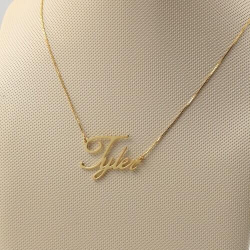 Customized Necklace with Name Nameplate Necklace Personalized Name Pendent for Women Box Chain Christmas Gift