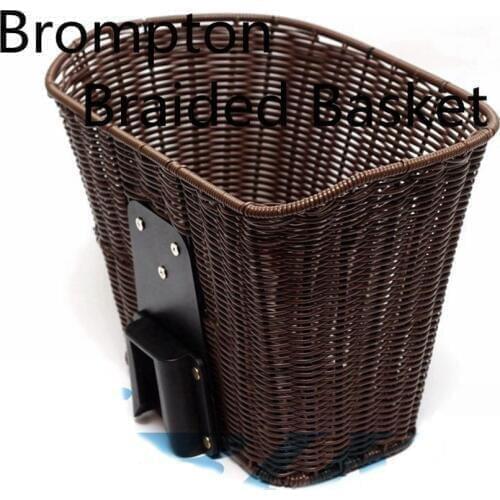Aceoffix for Brompton Bike Bag Braided Basket Weaving Basket 2019