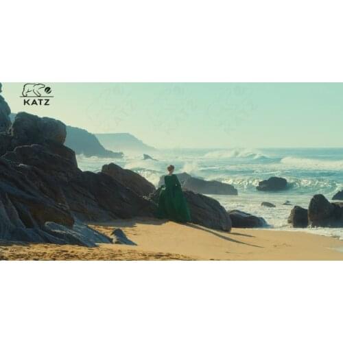 French romantic film diamond painting reef sea girl beach photography HD pictures diamond cross stitch diamond mosaic home decor