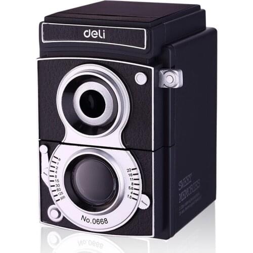 Pencil Sharpener Deli 0668 Large Hand Pencil Sharpener for Primary School Students Kawaii Hand Turned Pencil Sharpener