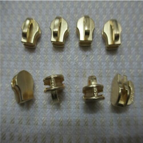 20pcs/lot YKK Excella Gold Metal Zipper Head #3 Pull Puller for Metal Chain Box Package Sewing Accessories