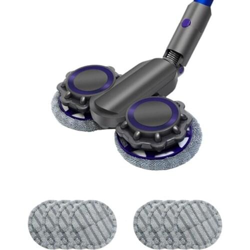 1Set Electric Mop Head + 8Pcs Mop Cloths for Dyson Vacuum Cleaner V7 V8 V10 V11 Replacement Accessories