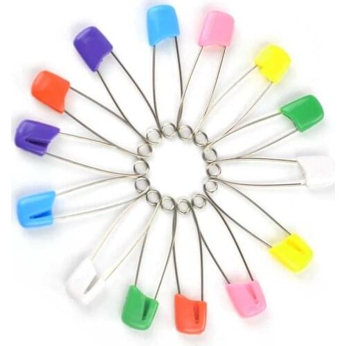10/20Pcs Plastic Head Safety Pins 4/5.5cm Safety Locking Baby Cloth Diaper Nappy Pins Buckles DIY Needle Pins Sewing Supplies