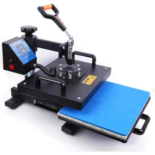 30*38 small manual heat press machine, T-shirt garment heat press machine, printing machine