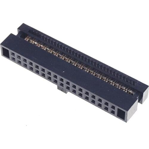 5 Pcs 0.050" 1.27mm 34 Pin dual Row IDC Connector 2x17 P 34 position Rectangular Female Socket Receptacle Ribbon Cable
