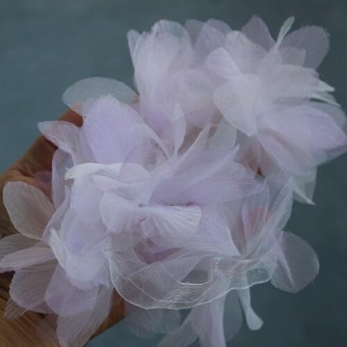 5pc Romantic flower appliques patches for clothing DIY sew on floral decoration for cake parches bordados para ropa