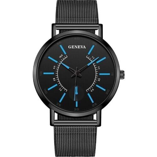 Luxury Watch Men Mesh Super Thin Stainless Steel Watchband Quartz Wrist Watch Male Clock Reloj Hombre Relogio Masculino