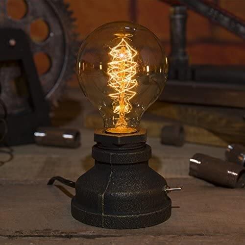 Loft Retro Edison Spiral Globe Table Dimmable Lamp Cafe Home Bar Decoration