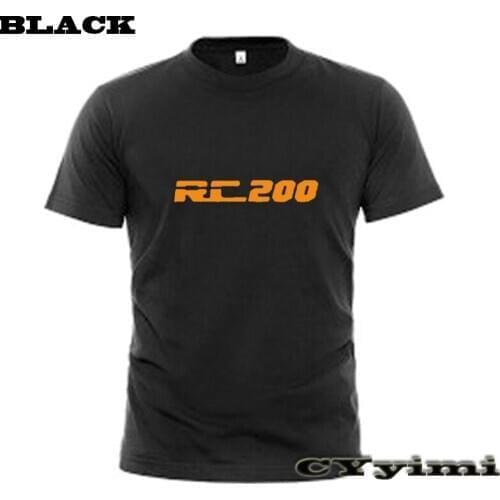 For KTM RC200 RC 200 T Shirt Men New LOGO T-shirt 100% Cotton Summer Short Sleeve Round Neck Tees Male