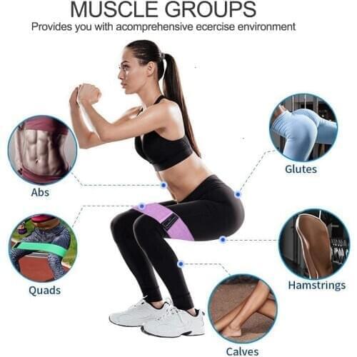 Resistance Bands Fitness Booty Bands 3-Piece Set Fitness Rubber Expander Elastic Band For Home Workout Exercise Equipment