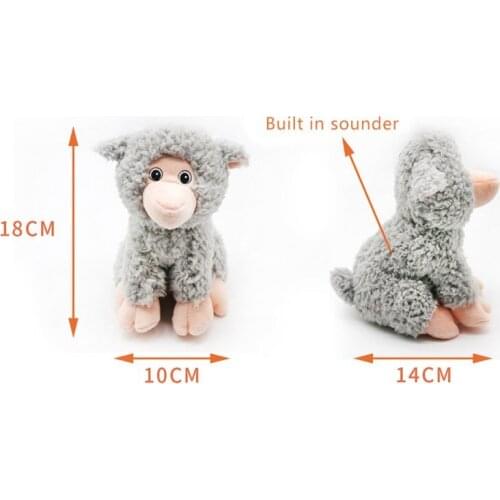 Pet Gnaws Makes Noise Plush Simulation Animal Sitting Posture Sheep High Practicality Cartoon Fun Durable Stylish Dog toy
