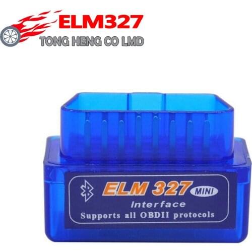 Hot Super Mini ELM327 Bluetooth Interface V2.1 OBD2 II Auto Diagnostic Tool ELM 327 Work ON Android Torque/PC