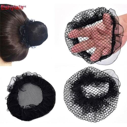JCAAAP 1PCS Durable Ballet Dance Skating Snoods Hair Net Bun Cover Black