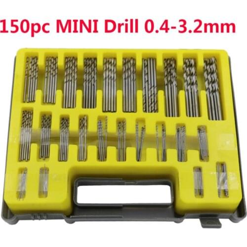 Quality 150pcs/set 0.4-3.2mm Wood Router Bits Files Titanium Coated Wood Cutter Milling Fits Rotary Set Carpenter Tool Case