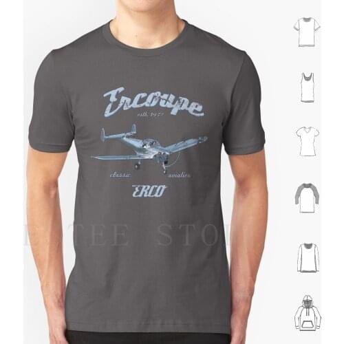 Erco Ercoupe Classic Aviation Vintage 1937 Pilot T Shirt Cotton Men Diy Print Ercoupe Airplane Aviation Classic Vintage Erco