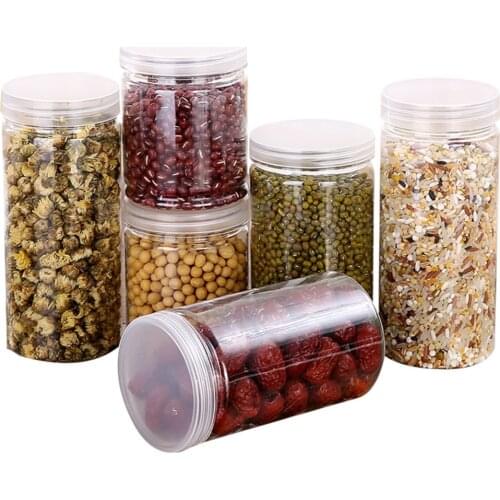 Kitchen Miscellaneous Grain Storage Boxes Food Container Bamboo Covered High Borosilicate Food Sealed Glass Tank Tanque de vidri
