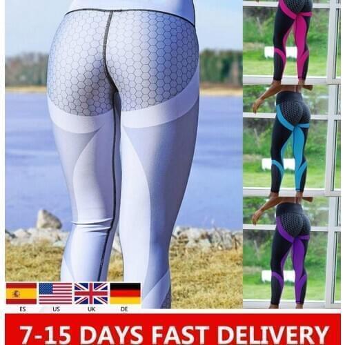 Fast Ship Women Yoga Pants Sexy White Sport leggings Push Up Tights Gym Exercise High Waist Fitness Running Athletic Trousers