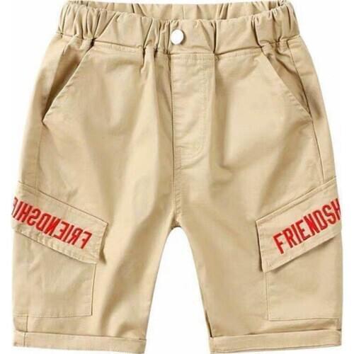 2020 Hot sale children boys summer shorts Kids casual letters print cotton short pants for boys 3-8 years