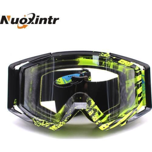 Nuoxintr Motorcycle Goggles Oculos Gafas Motorcycle Glasses ATV MX Off Road Dirt Bike Ski Sports Climbing Racing Moto Goggles