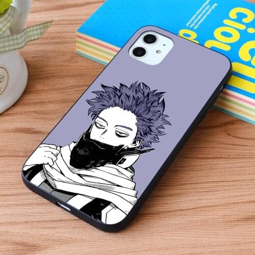 For iPhone My Hero Academia Hitoshi Shinso Soft TPU border Apple iPhone Case