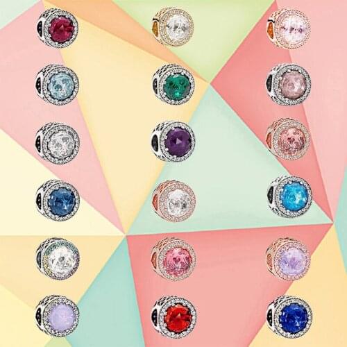 2019 New 100% Real 925 Moonlight Blue Radiation Heart Diy Charm Bracelet Bead Original Female Holiday Birthday Recommended Gift