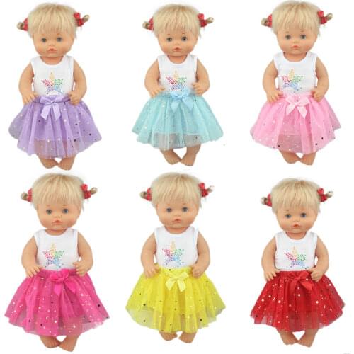 2020 New Lovely five pointed star dress Fit 40cm 41 cm Nenucos Doll Nenuco Ropa su Hermanita Purple Long Sleeves