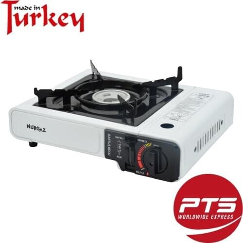 Nurgaz Brand Campout Cassette 2021 New Outdoor White BBQ Grill Portable Household Stove Turkish Gas Camping Stove Furnace Tool