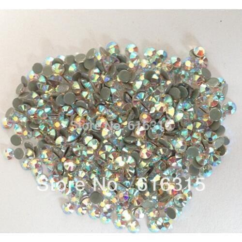 Original hot-fix korean quality ss6 crystal ab size ss10 3mm 100 gross each pack ;hot-fix crystal in high level sparking stones