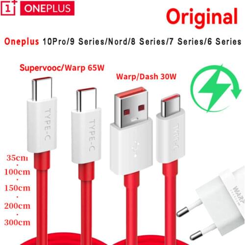 Oneplus Original Dash Warp Usb Type C Data Cable Chip Fast Charge Cables 1m 2m Charger Cord For One Plus 7t 8pro 8t 9pro 9r Nord