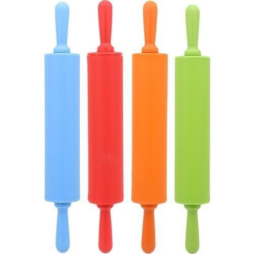 Size Non-stick Silicone Rolling Pin Fondant DIY Kitchen Dumpling Roller Cake Noodles Bakeware Tools Keuken Knoedelrol
