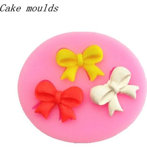 Silicone mold RS058 mini bow shape baking mold Fondant cake mold chocolate mold Decoration tools